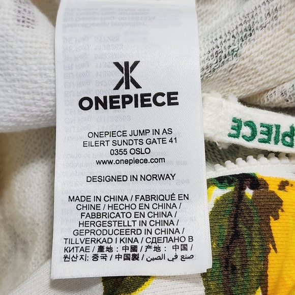 Onepiece Lemon Print Women's Jumpsuit Shorts Hooded Sipper Onesie Size Medium - Picture 7 of 12